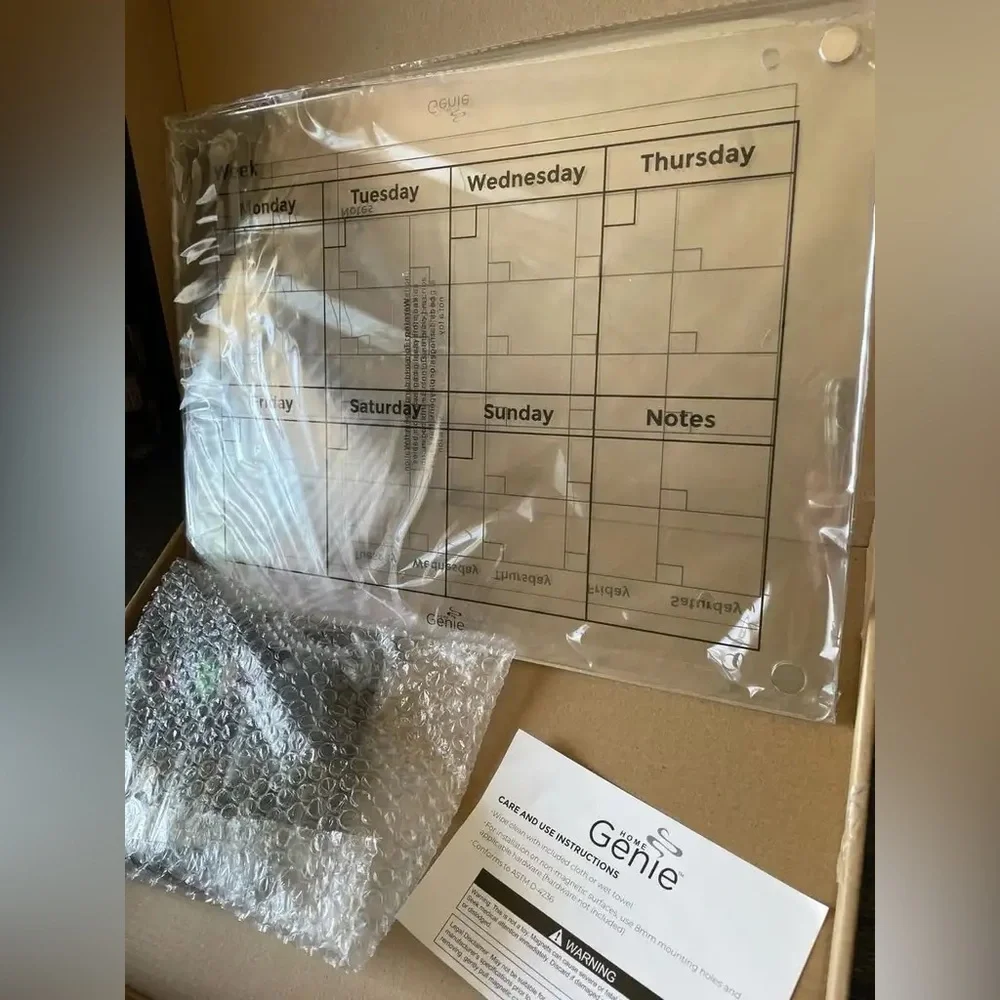 Magnetic Clear Calendar